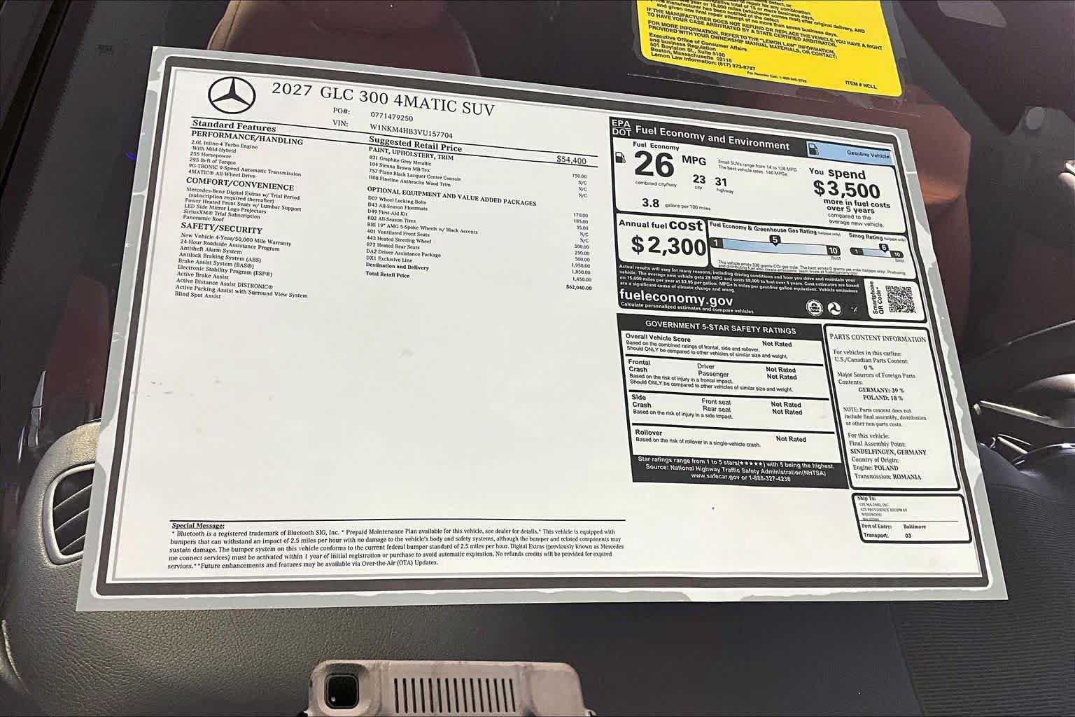 New 2027 Mercedes-Benz GLC 300 4MATIC image 18