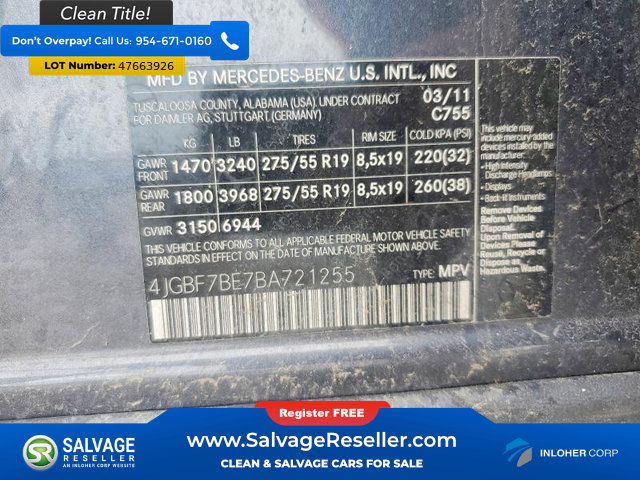 Used 2011 Mercedes-Benz GL 450 4MATIC image 17