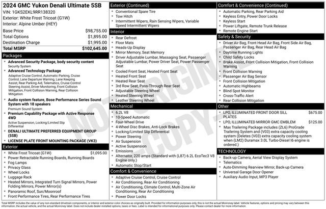 Used 2024 GMC Yukon Denali Ultimate image 44