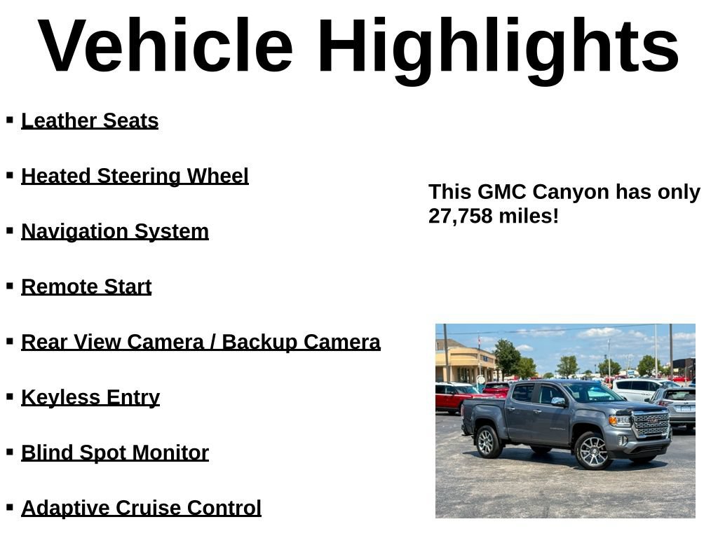 Used 2022 GMC Canyon Denali AWD/4WD image 42