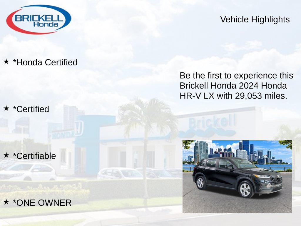 Certified 2024 Honda HR-V LX image 9