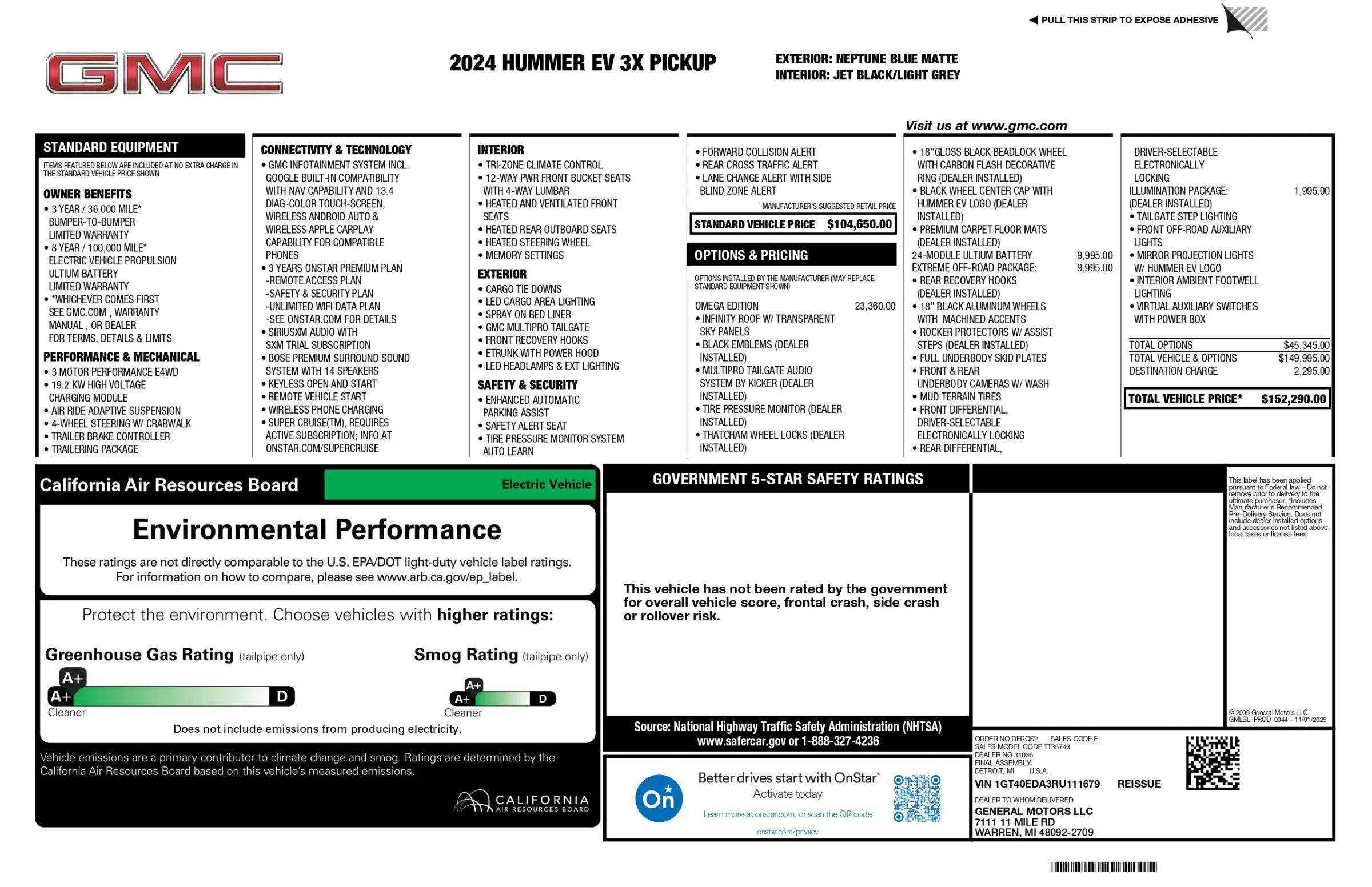 Used 2024 GMC Hummer EV 3X w/ Omega Edition image 3