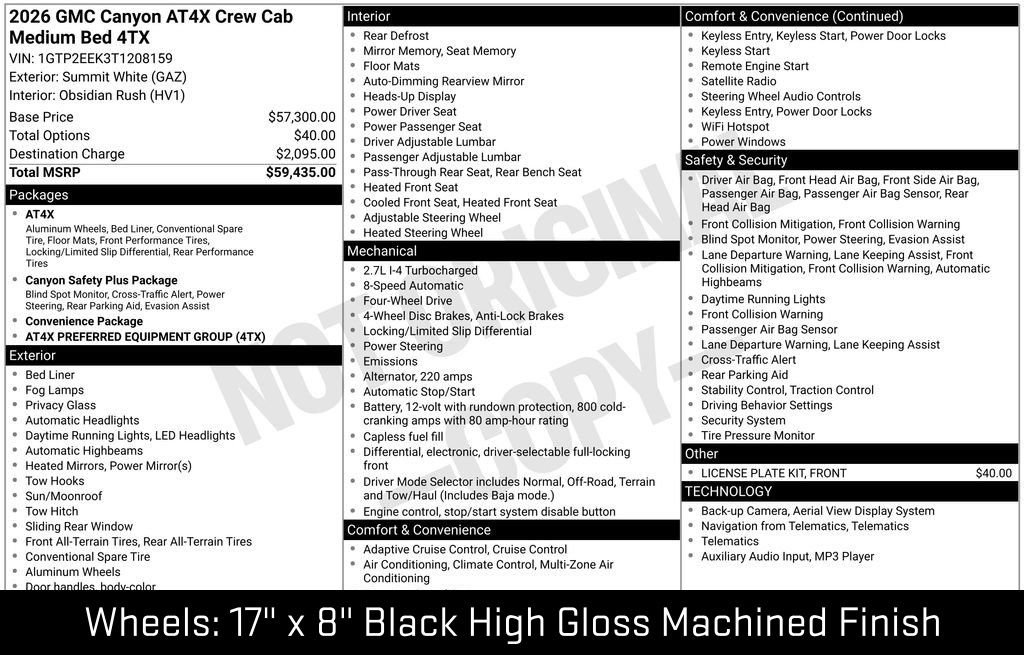 New 2026 GMC Canyon AT4X AWD/4WD image 59