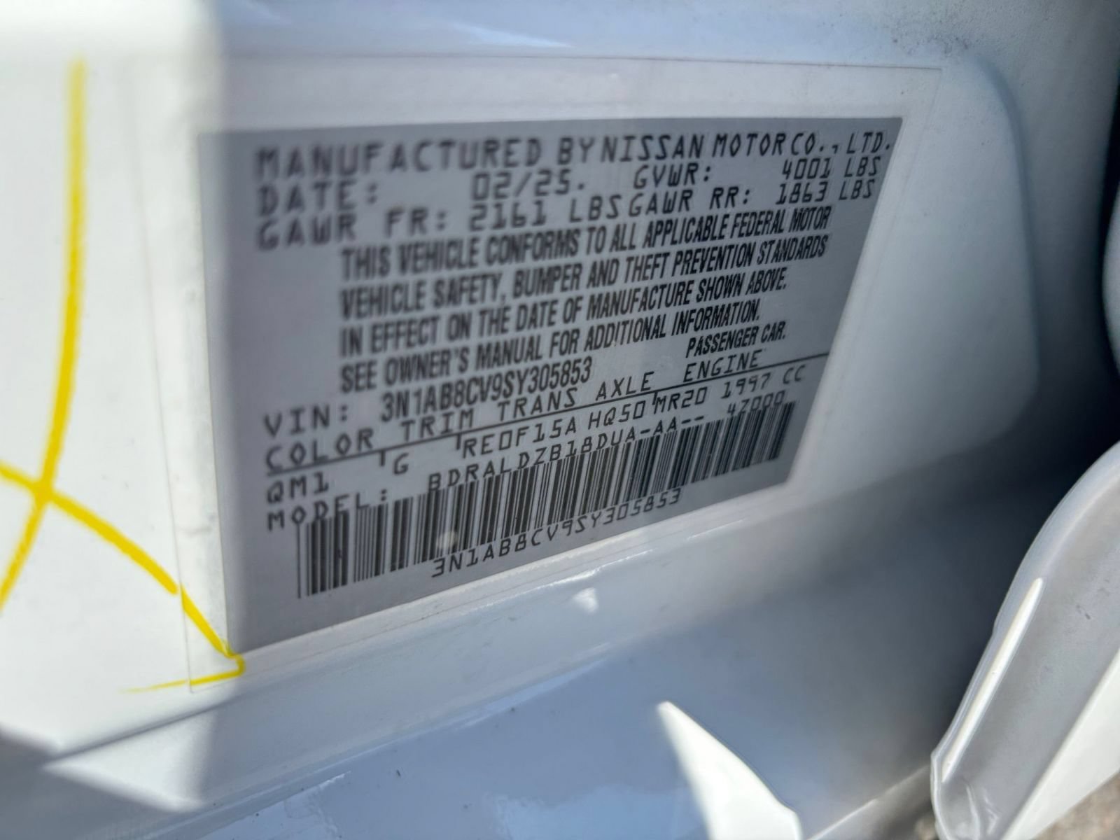 Used 2025 Nissan Sentra SV FWD image 23