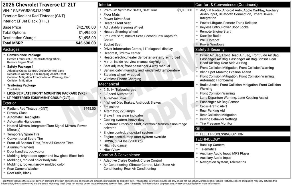 Used 2025 Chevrolet Traverse LT image 7