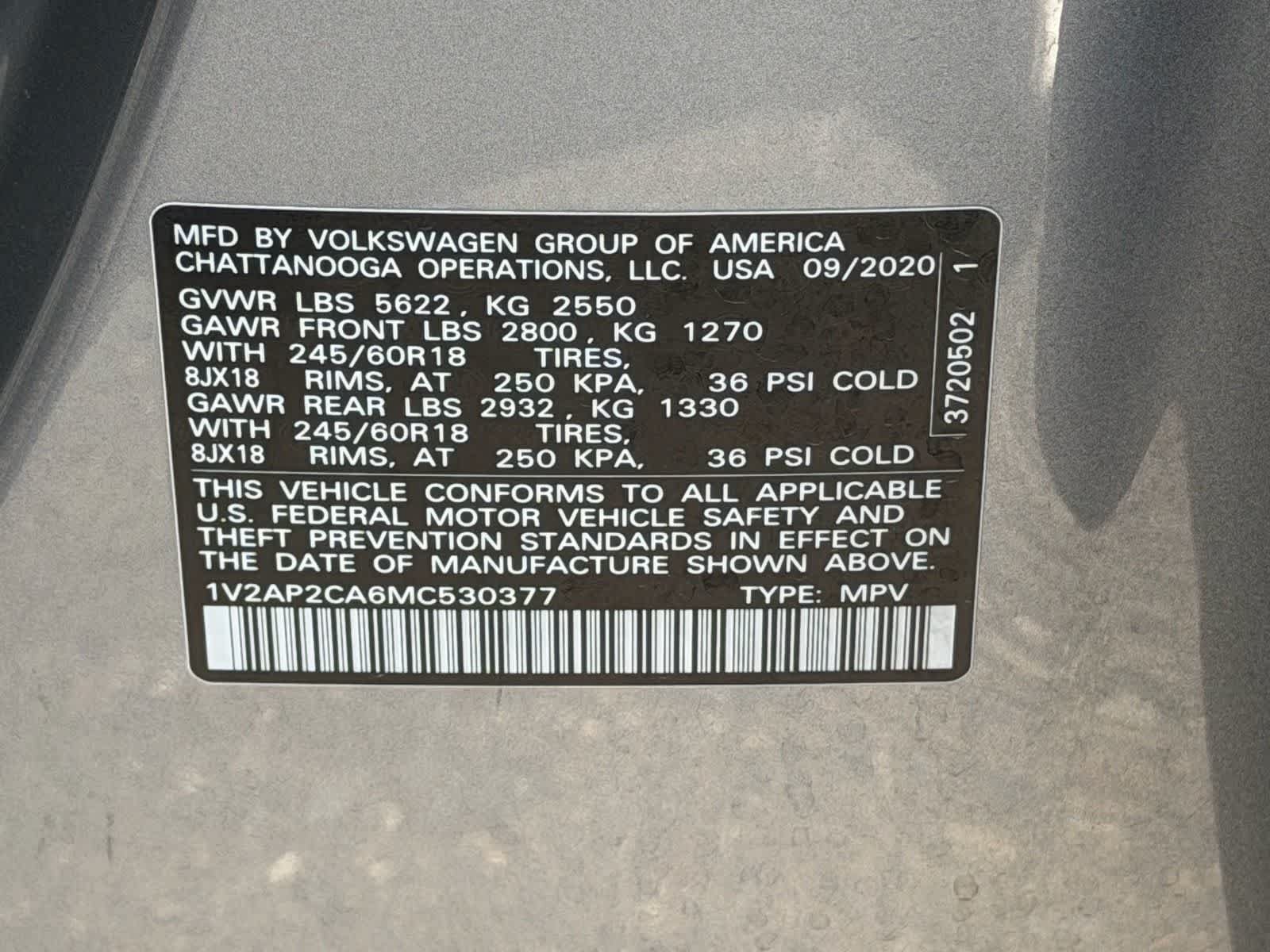 Used 2021 Volkswagen Atlas S FWD image 17