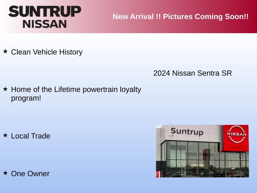 Used 2024 Nissan Sentra SR w/ SR Premium Package FWD image 3