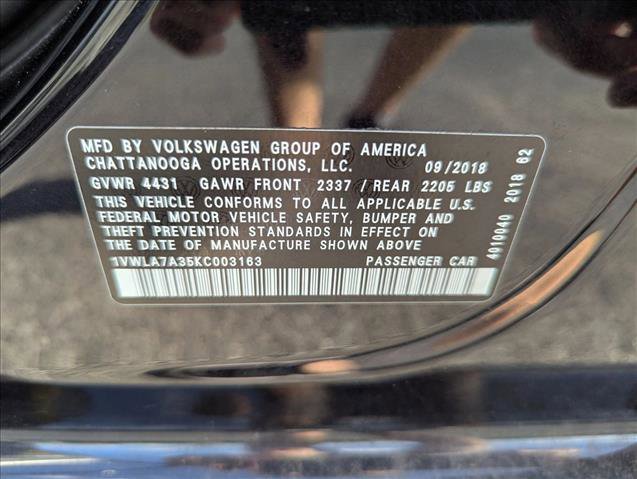 Used 2019 Volkswagen Passat 2.0T Wolfsburg image 15