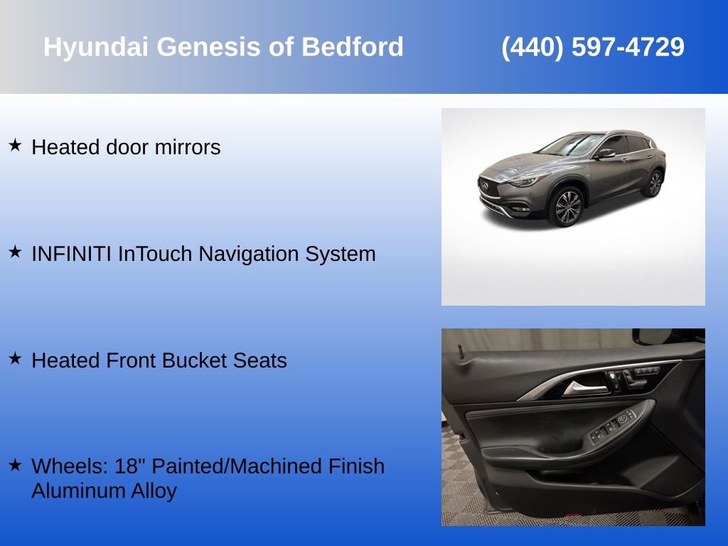 Used 2018 INFINITI QX30 Premium w/ Navigation Package AWD/4WD image 14