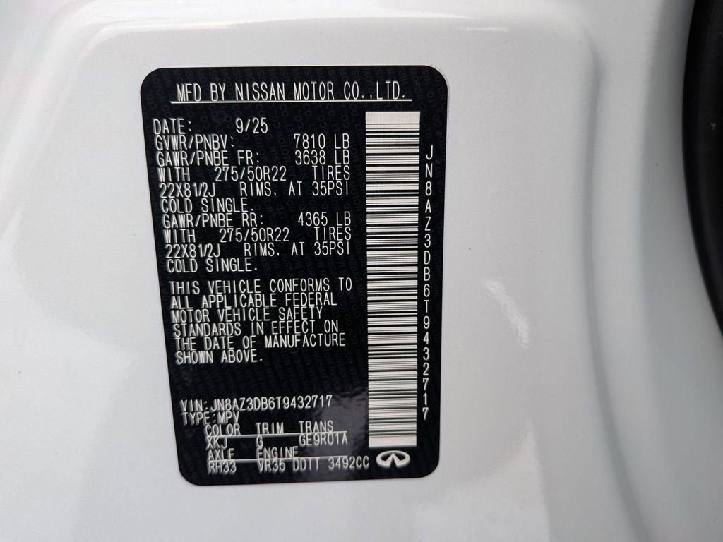 New 2026 INFINITI QX80 4WD w/ Sport Exterior Package image 33