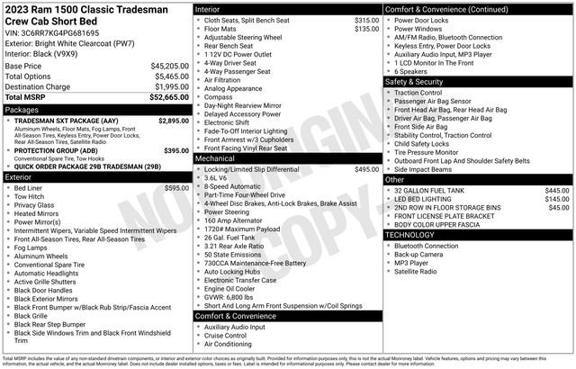 Used 2023 RAM 1500 Tradesman w/ Tradesman SXT Package AWD/4WD image 14