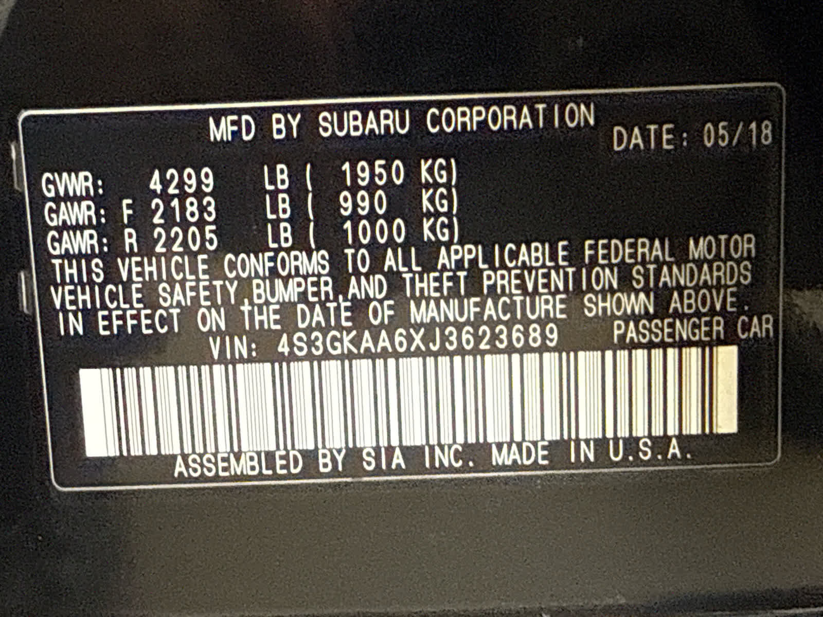 Used 2018 Subaru Impreza 2.0i AWD/4WD image 18