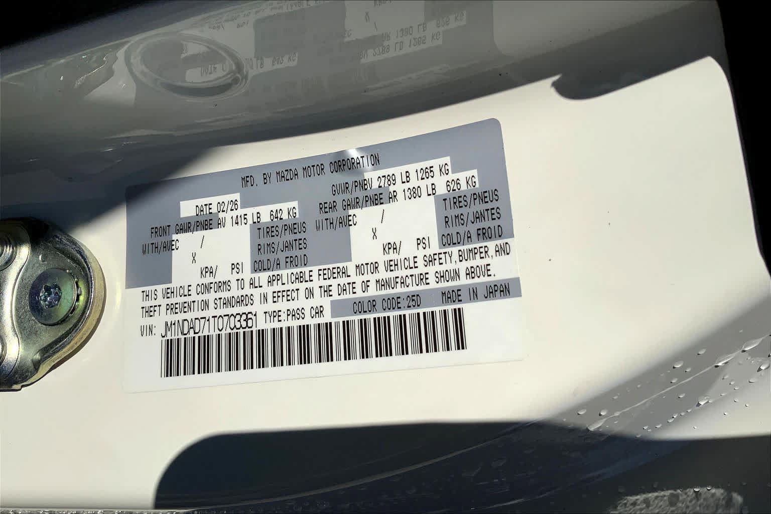 New 2026 MAZDA MX-5 Miata Grand Touring RWD image 21