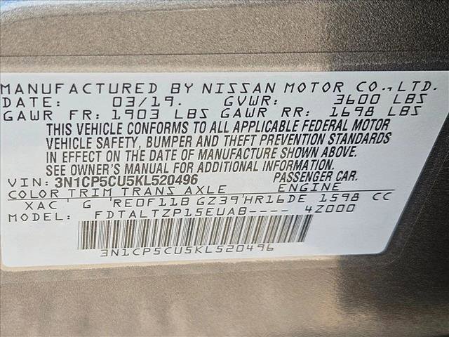 Used 2019 Nissan Kicks SR w/ Exterior Package FWD image 23
