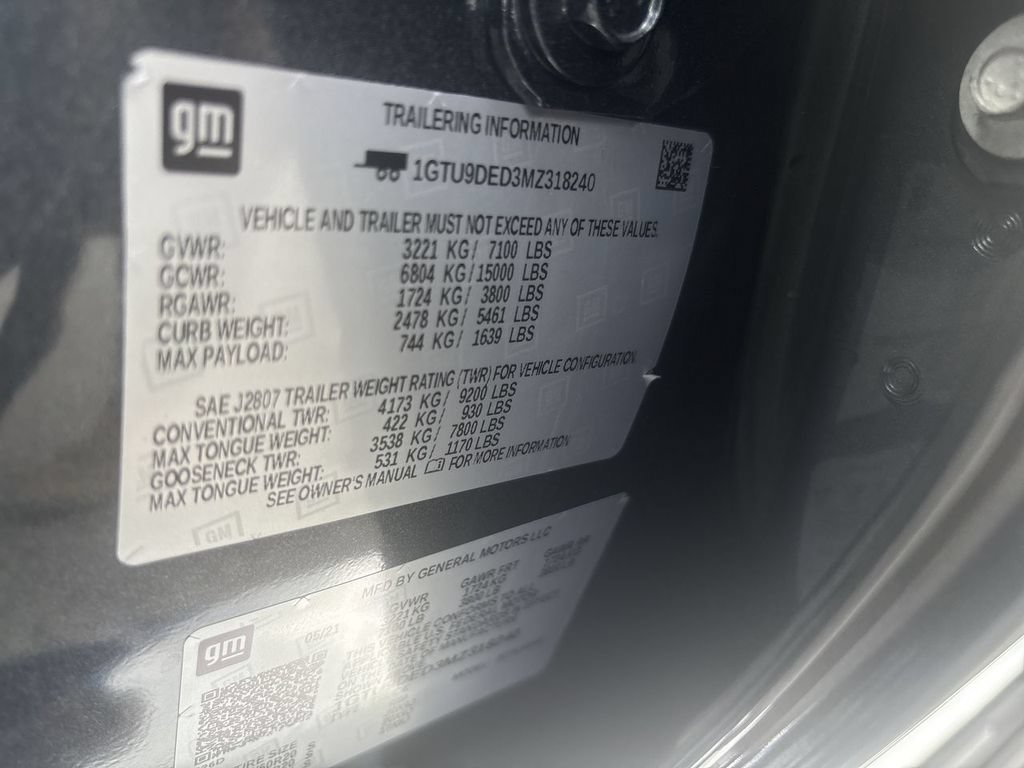 Certified 2021 GMC Sierra 1500 SLT w/ SLT Premium Package AWD/4WD image 32