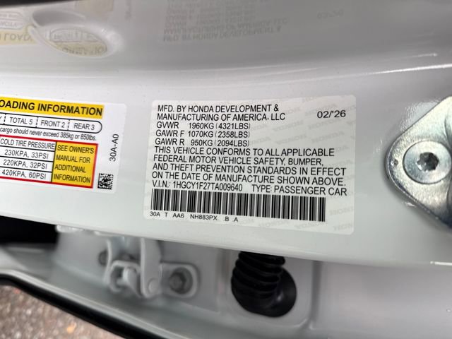 New 2026 Honda Accord LX image 17