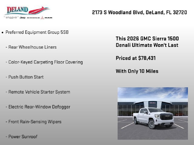 New 2026 GMC Sierra 1500 Denali Ultimate AWD/4WD image 15