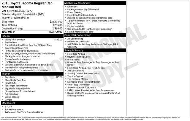 Used 2013 Toyota Tacoma 4x4 Regular Cab image 29