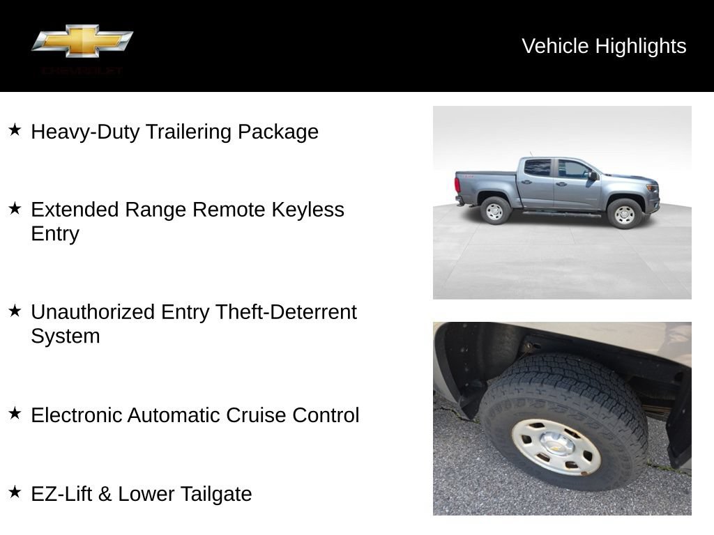 Used 2018 Chevrolet Colorado W/T w/ WT Convenience Package AWD/4WD image 17