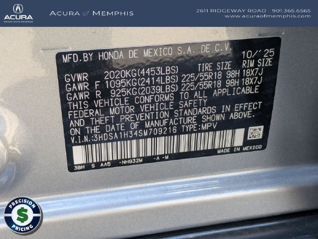 Certified 2025 Acura ADX FWD image 13