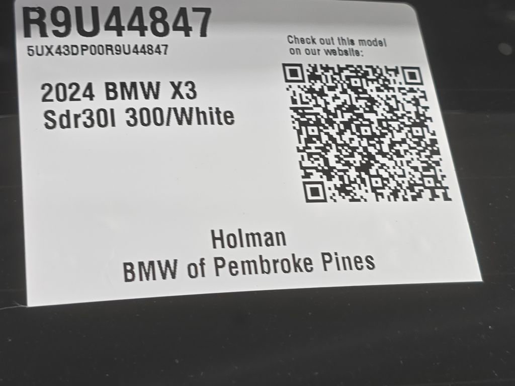 Certified 2024 BMW X3 sDrive30i w/ M Sport Package RWD image 32