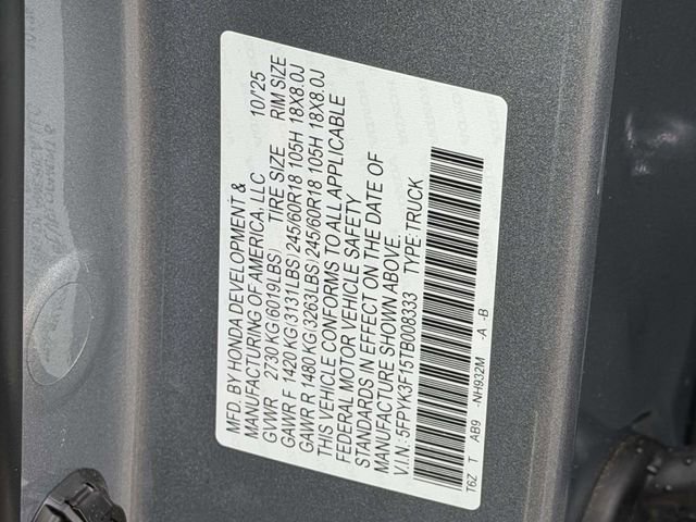 New 2026 Honda Ridgeline Sport image 17