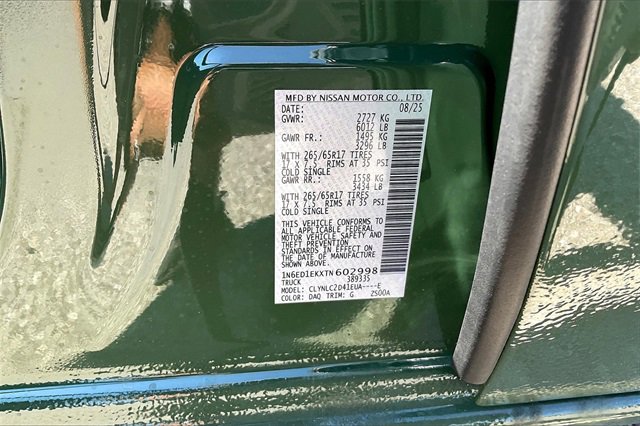 New 2026 Nissan Frontier SV w/ SV Convenience Package image 8