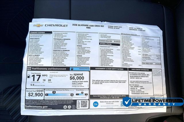 New 2026 Chevrolet Silverado 1500 RST w/ RST All Star Premium Package image 15