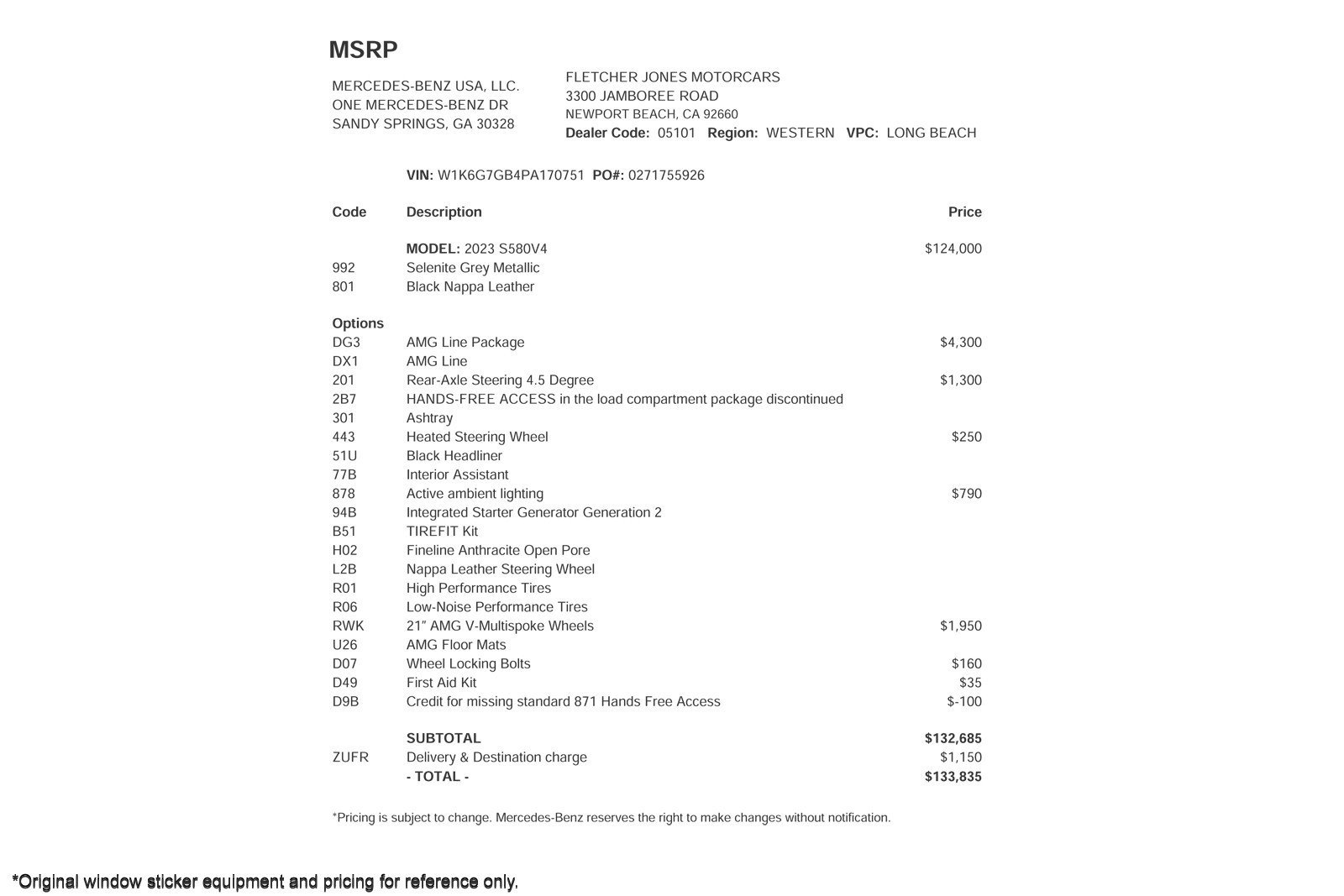 Certified 2023 Mercedes-Benz S 580 4MATIC Sedan image 2
