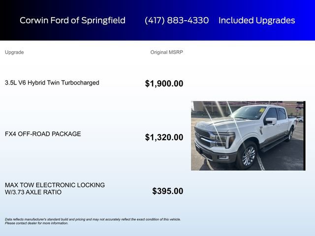 Used 2025 Ford F150 King Ranch w/ FX4 Off-Road Package AWD/4WD image 6