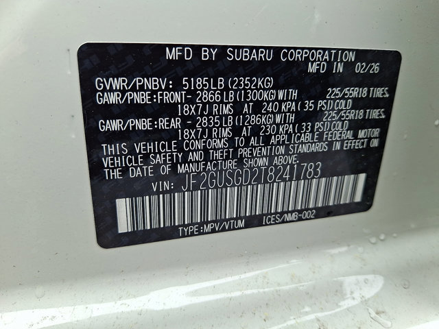 New 2026 Subaru Crosstrek 2.5i Sport image 14