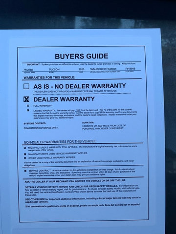 Certified 2026 Hyundai Tucson SEL AWD/4WD image 28