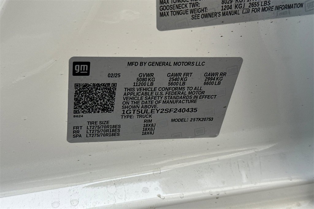 New 2025 GMC Sierra 2500 Pro w/ 1SA Pro Safety Plus Package image 22