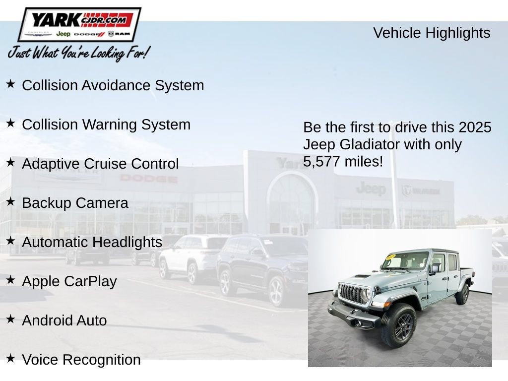 Certified 2025 Jeep Gladiator Sport AWD/4WD image 13