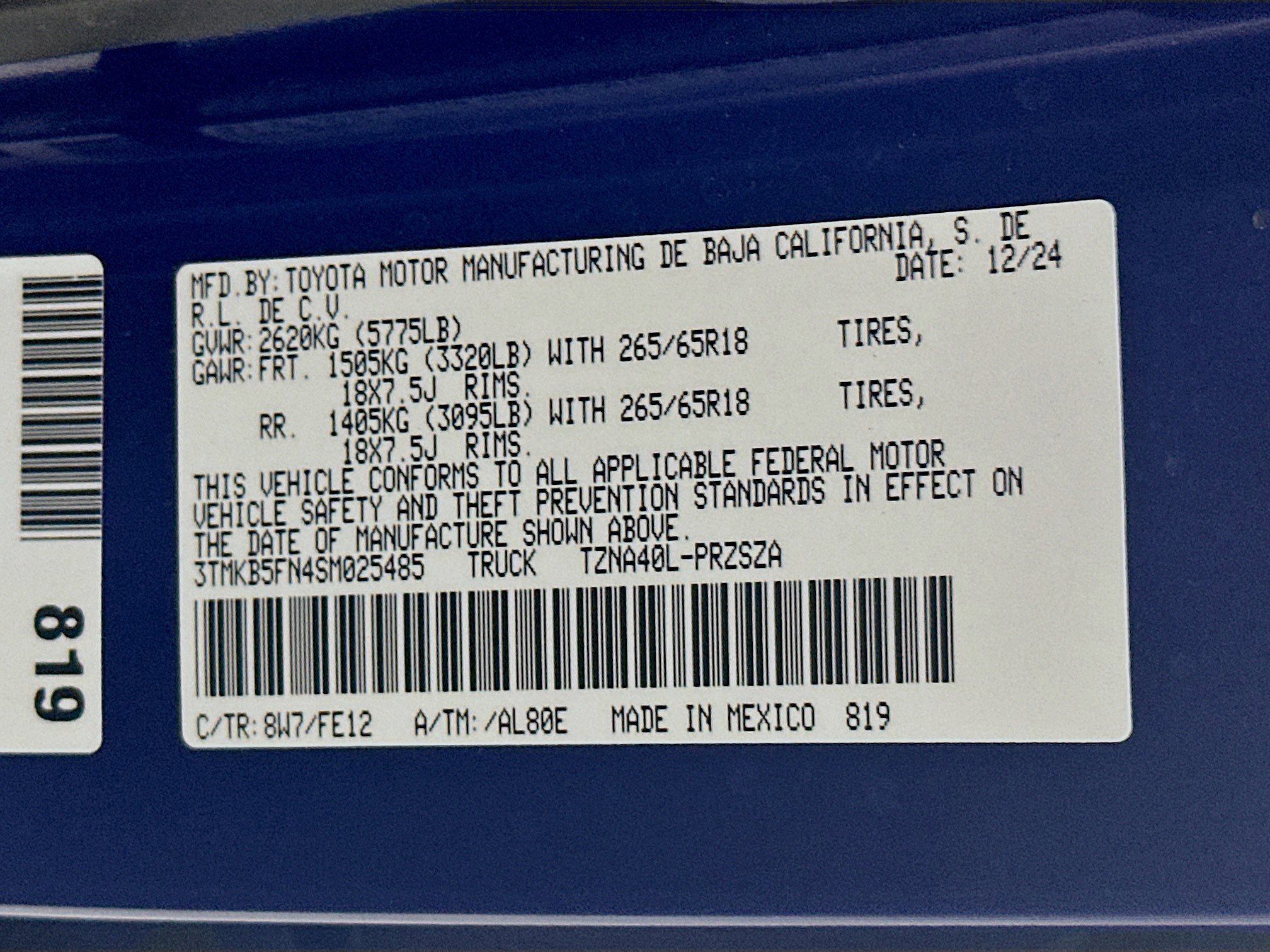 Used 2025 Toyota Tacoma TRD Sport image 12