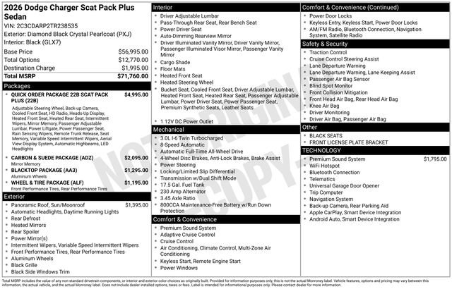 New 2026 Dodge Charger Scat Pack AWD/4WD image 21