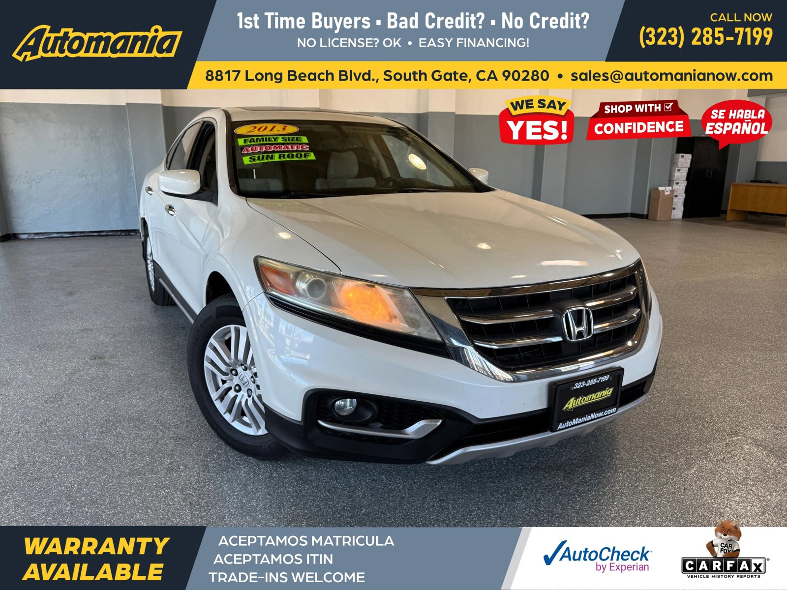 Used 2013 Honda Crosstour EX image 1