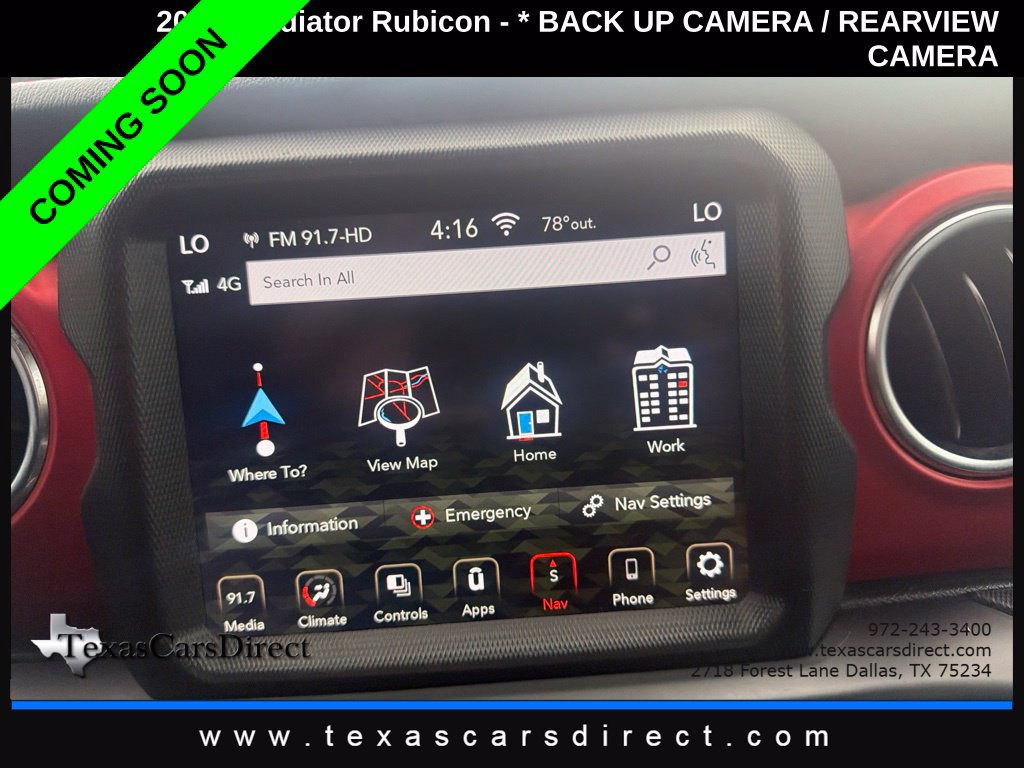 Used 2020 Jeep Gladiator Rubicon AWD/4WD image 8