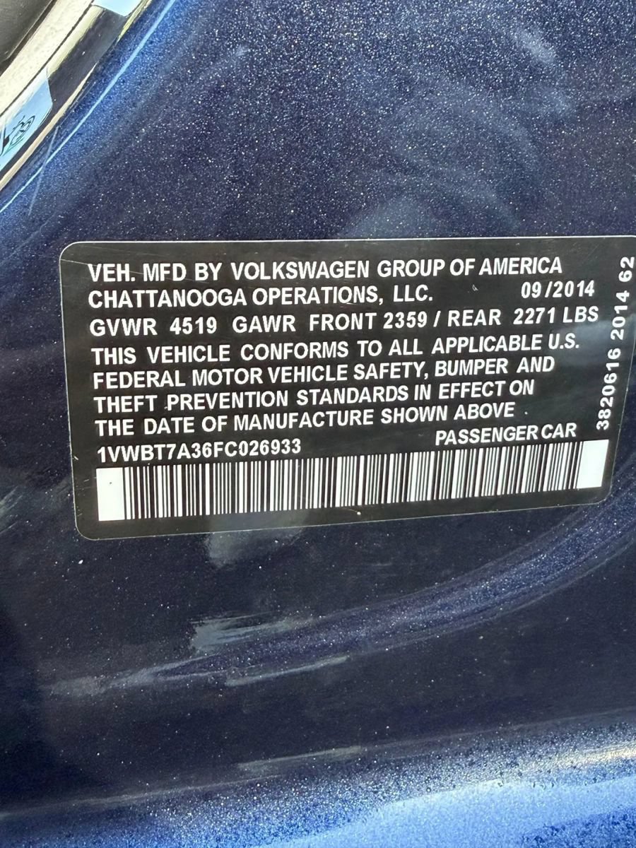 Used 2015 Volkswagen Passat 1.8T SE FWD image 18