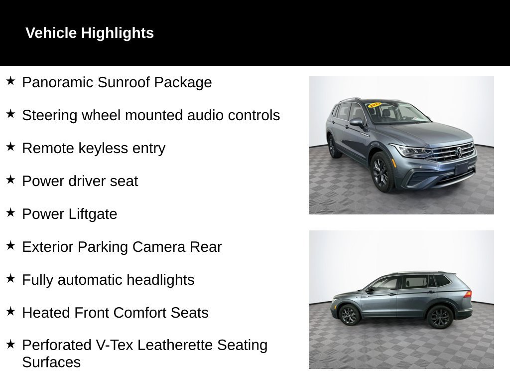 Used 2023 Volkswagen Tiguan SE w/ Panoramic Sunroof Package FWD image 2