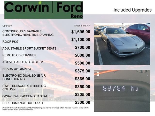 Used 2000 Chevrolet Corvette Coupe w/ Roof Pkg image 8