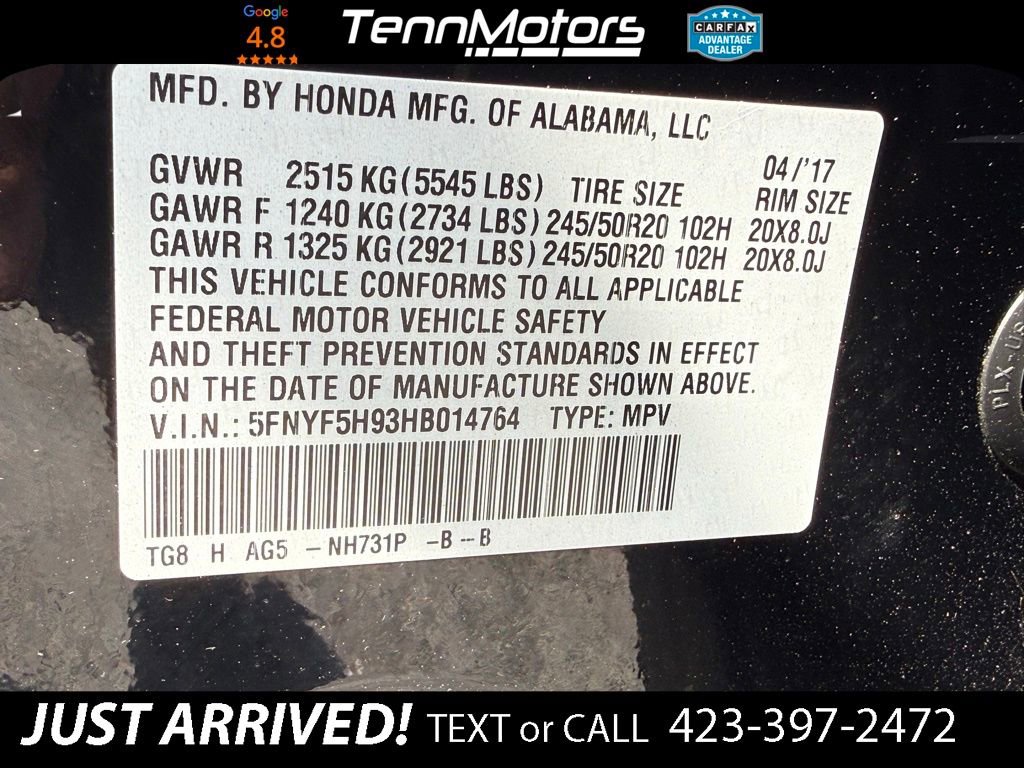 Used 2017 Honda Pilot Touring image 23