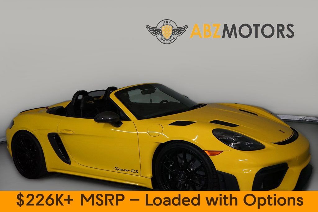Used 2025 Porsche 718 Boxster Spyder RS