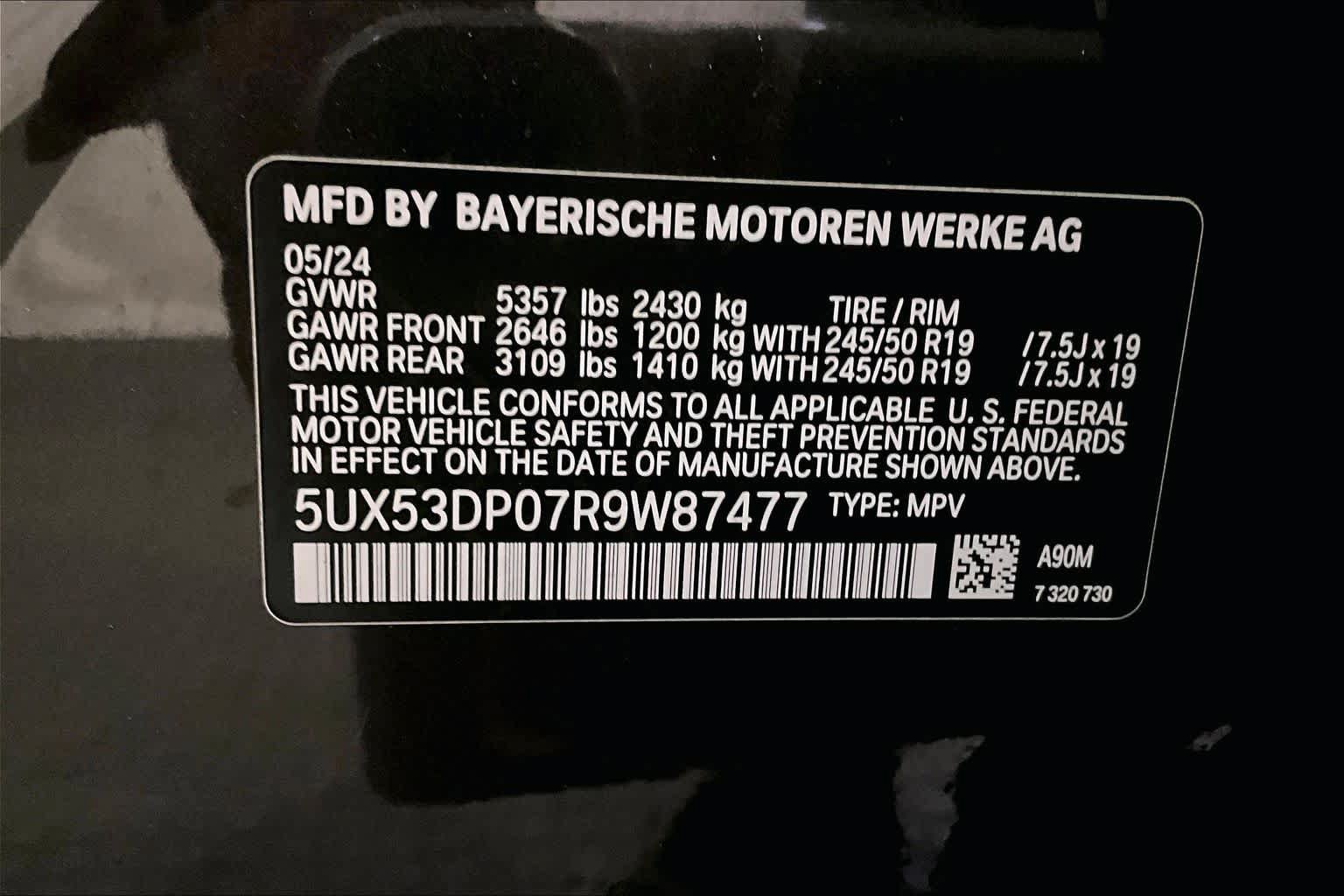 Certified 2024 BMW X3 xDrive30i w/ Premium Package AWD/4WD image 33