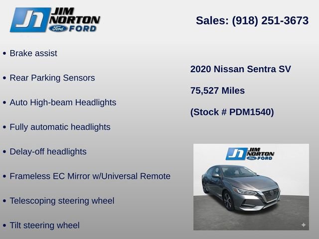 Used 2020 Nissan Sentra SV w/ Electronics Package image 15