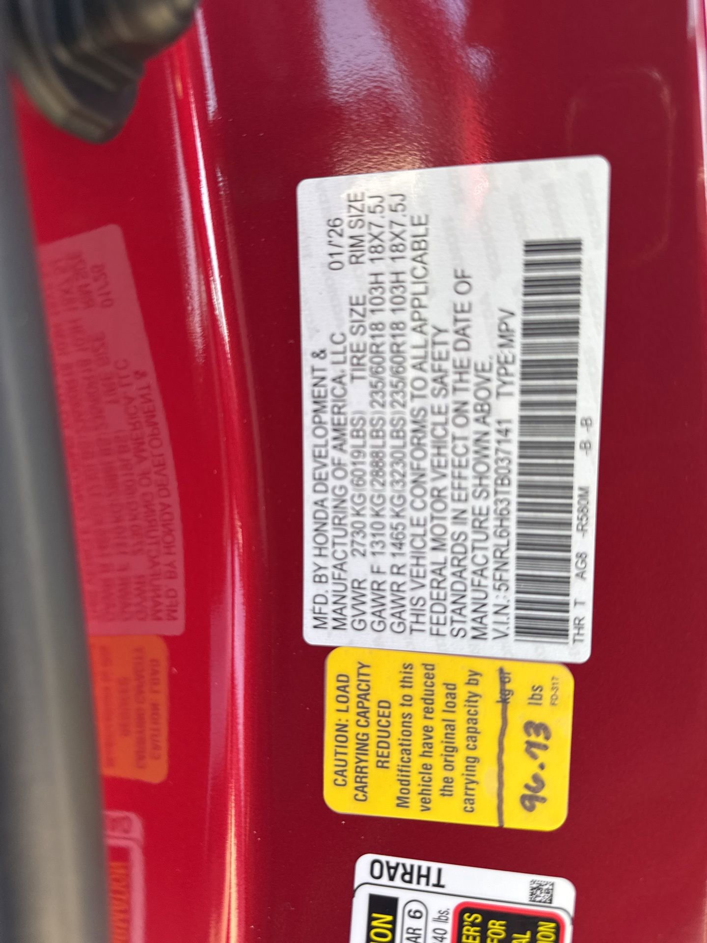 New 2026 Honda Odyssey EX-L image 39