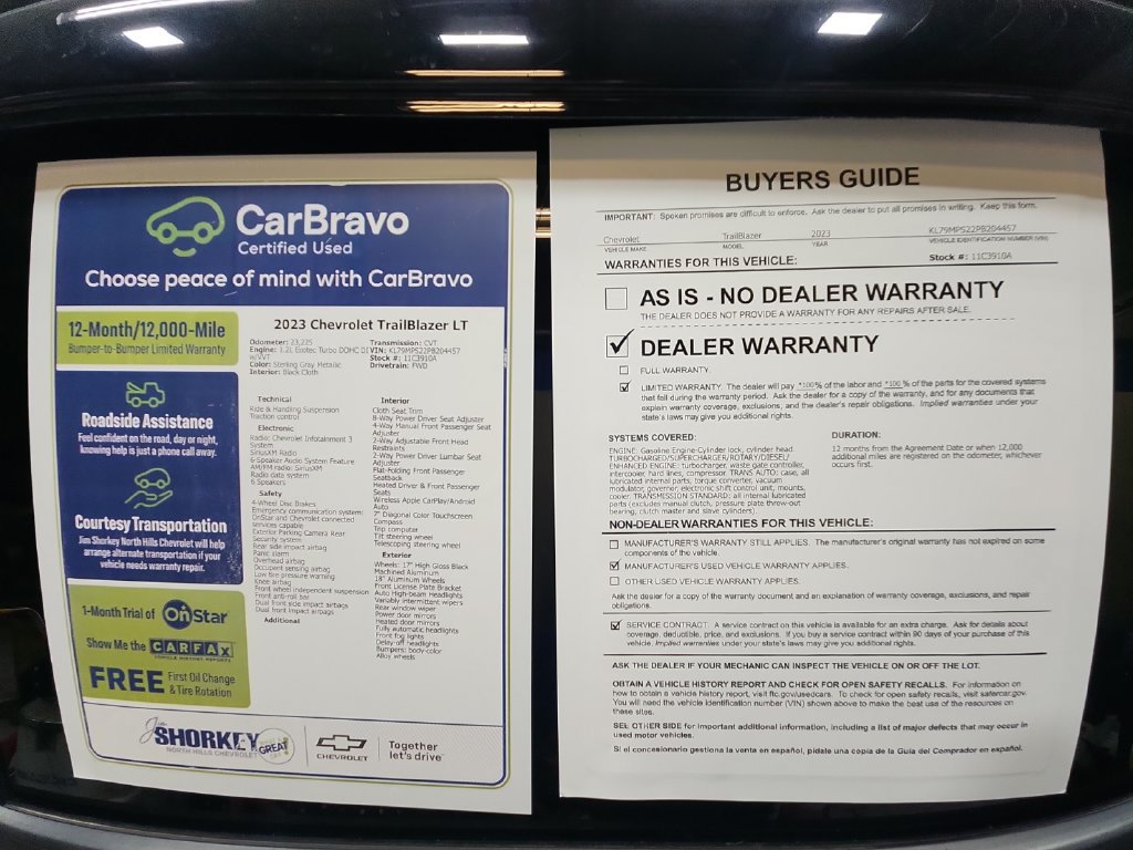 Used 2023 Chevrolet TrailBlazer LT FWD image 33