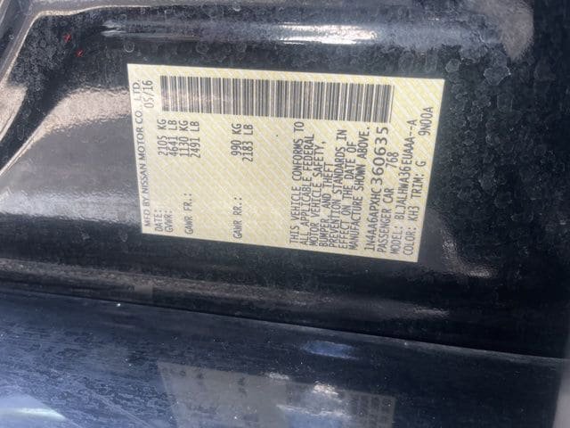 Used 2017 Nissan Maxima Platinum FWD image 10