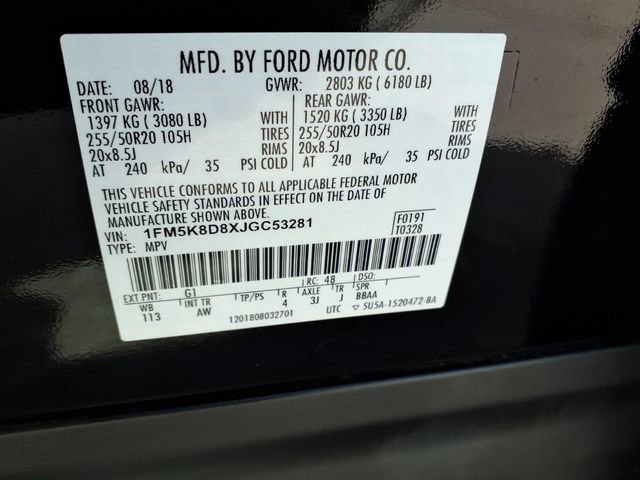 Used 2018 Ford Explorer XLT w/ Equipment Group 202A AWD/4WD image 28