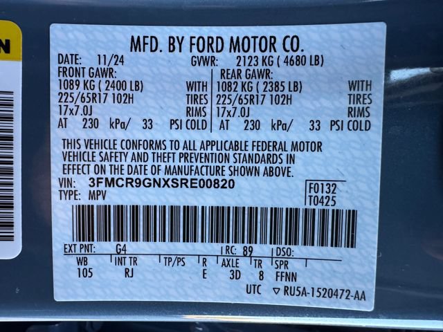 Used 2025 Ford Bronco Sport Heritage w/ Convenience Package AWD/4WD image 28